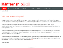 Tablet Screenshot of internshipbali.com